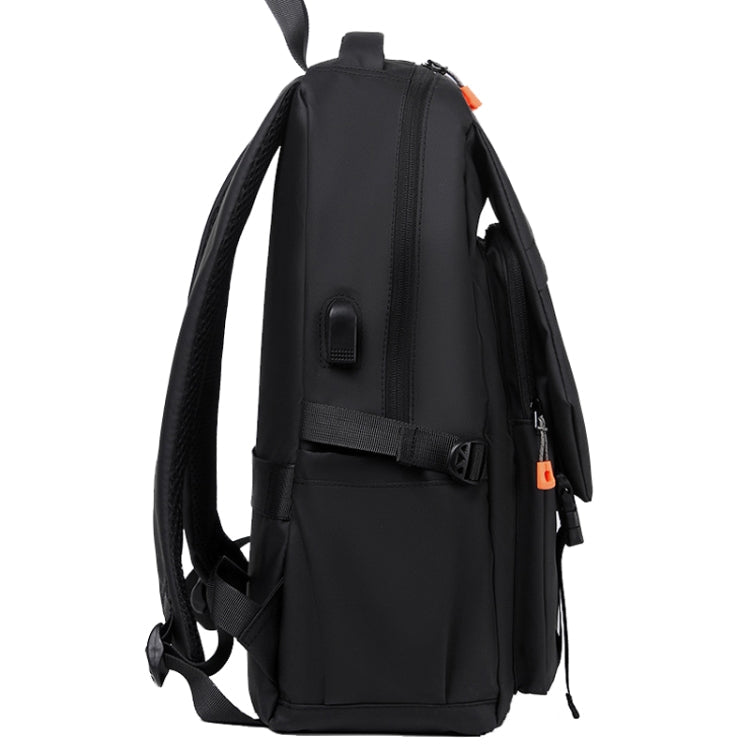 WEIXIER B682 Large Capacity Double Shoulder Backpack Casual Waterproof Travel Bag(Light Gray)