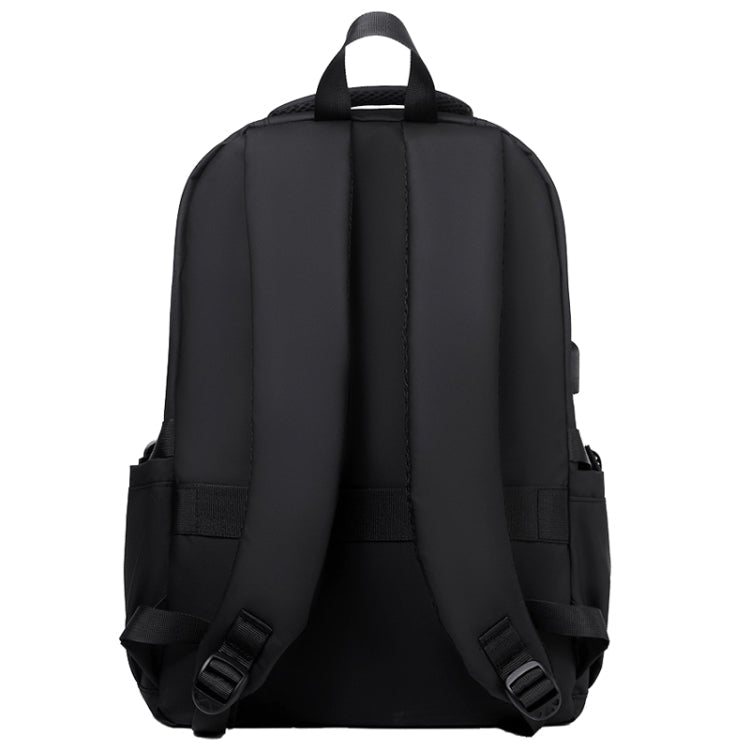 WEIXIER B682 Large Capacity Double Shoulder Backpack Casual Waterproof Travel Bag(Black)