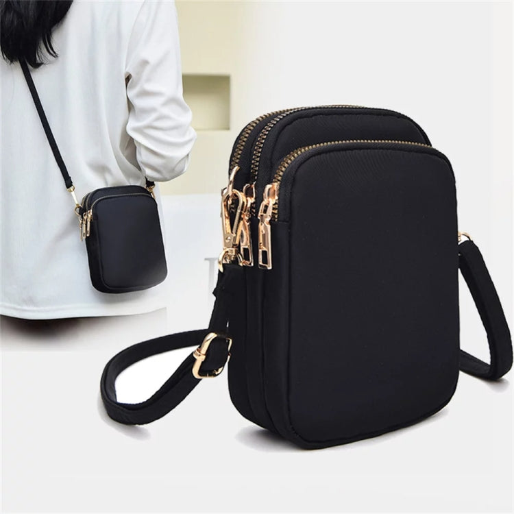 Crossbody Mobile Phone Bag Mini Vertical Coin Purse For Women Back Headphone Hole Design(Black Balloon)