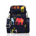 Printed Crossbody Mobile Phone Bag Mini Wallet With Arm Band, Style: Animal Park