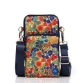 Printed Crossbody Mobile Phone Bag Mini Wallet With Arm Band, Style: Scenery