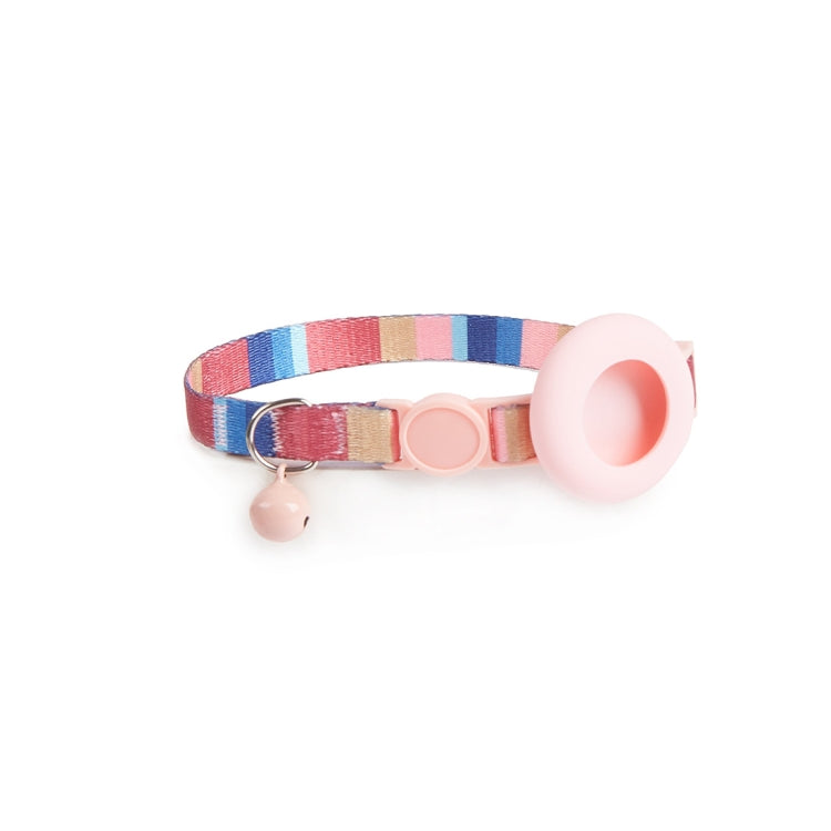For AirTag Pet Collar Holder Print Design Case with Bell and Safety Buckle, Style: Phantom Horizontal