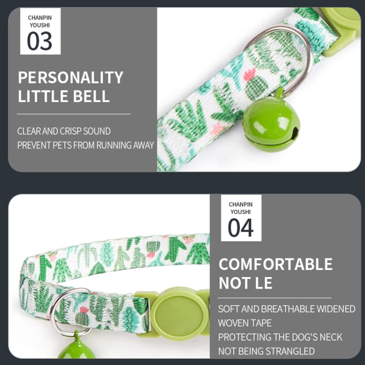 For AirTag Pet Collar Holder Print Design Case with Bell and Safety Buckle, Style: Mirror Flower