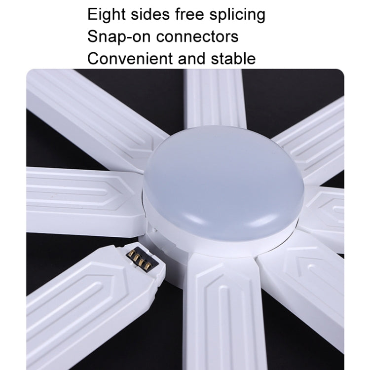 JSK-P30 9 Sections Smart WiFi Bluetooth Splicing Atmosphere Light Sound Control Constellation Light Support Amazon Alexa / Google Assistant / DuerOS UK Plug(White)