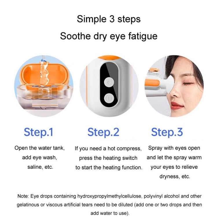 KONKA Hot And Cold Compress Misting Eye Moisturizer Spray Steamer Handheld Eye Misting Instrument(White)