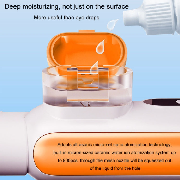 KONKA Hot And Cold Compress Misting Eye Moisturizer Spray Steamer Handheld Eye Misting Instrument(White)