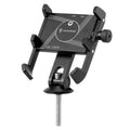 JOHORSE Bicycle Shockproof Mobile Phone Holder Motorcycle Riding Equipment, Color: Stem Black