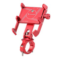 JOHORSE Bicycle Shockproof Mobile Phone Holder Motorcycle Riding Equipment, Color: Handlebar Red