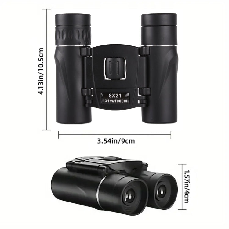 8X21 Outdoor Low-light Night Vision High-power HD Mini Binoculars