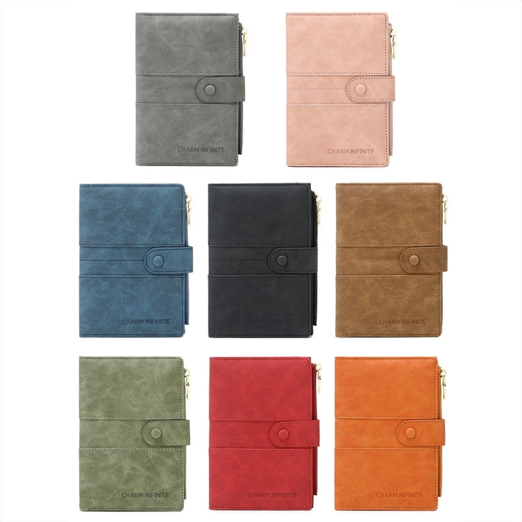 RFID Anti-theft Multi-card Slot Document Bag Multifunctional Zipper Travel Passport Bag(Coffee)