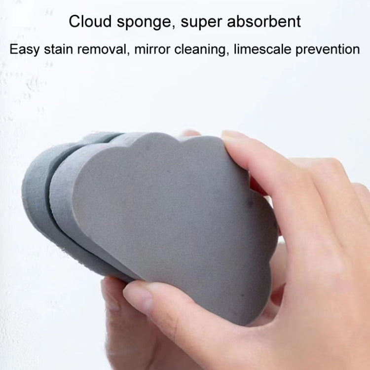 Clouds Type Absorbent Sponge Cleaner Bathroom Washbasin Limescale Preventive Cleaning Brush(Gray)