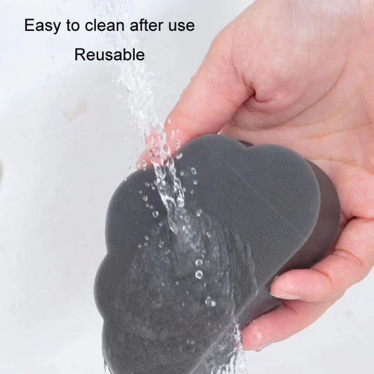 Clouds Type Absorbent Sponge Cleaner Bathroom Washbasin Limescale Preventive Cleaning Brush(Gray)