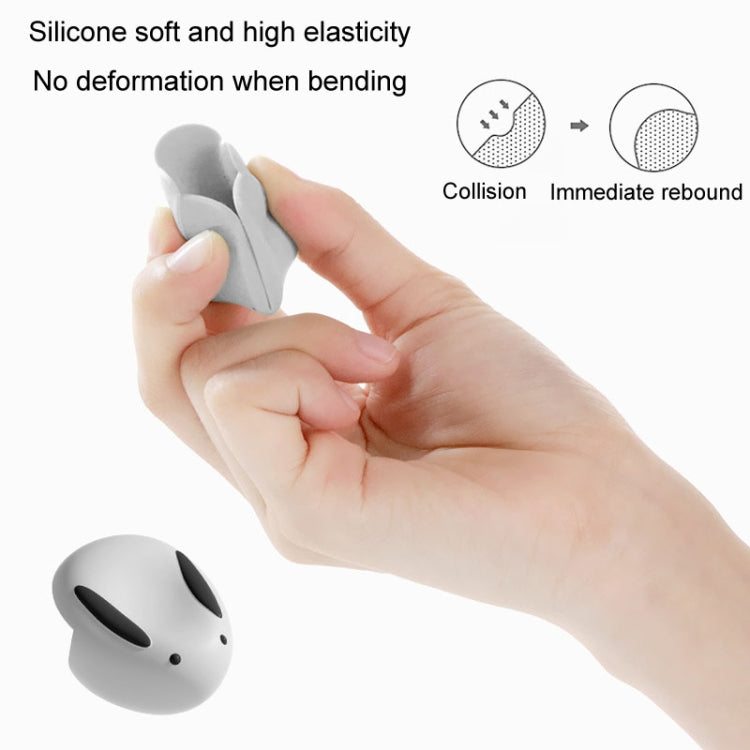 2pcs /Set Rabbit Children Anti-Bump Silicone Corner Guard Table Corner Protective Cover(Grey)