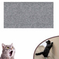 40 x 100cm Trimmable Self-Adhesive Cat Scratching Mat DIY Climbing Cat Scratcher(Light Grey)