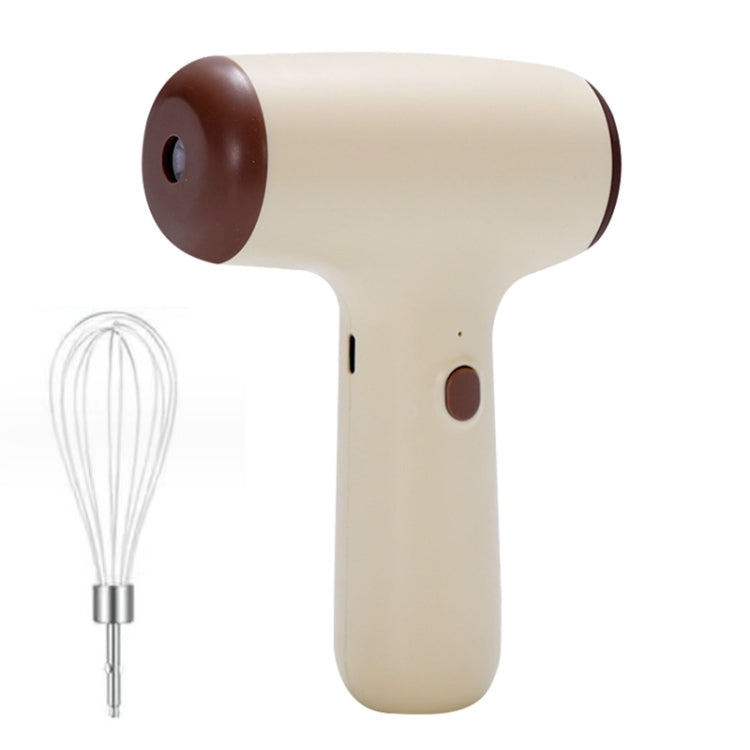 Wireless Mini Handheld Multi-Function Electric Stirring Mixer, Color: Single Stick Khaki(5 Gear)