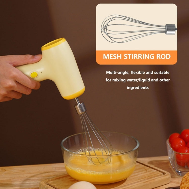 Wireless Mini Handheld Multi-Function Electric Stirring Mixer, Color: Single Stick Khaki(5 Gear)