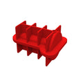 Small Spoof Ice Lattice Mold With Lid Whiskey Ice Maker Self-Sealing Silicone Ice Molds(Red)