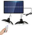 IP65 Waterproof Outdoor Solar LED Bulb Chandelier Indoor Lights, Spec: Double White Light with Remote