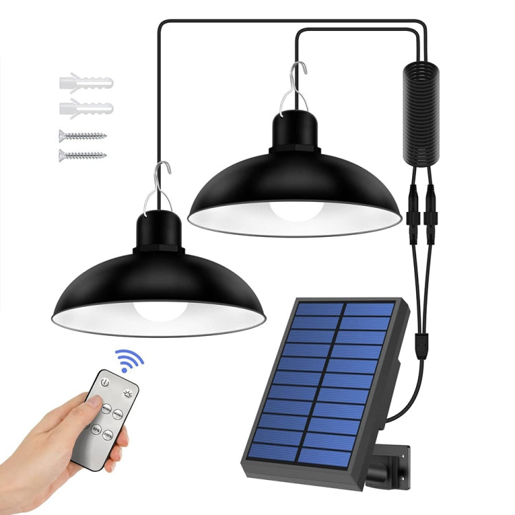 IP65 Waterproof Outdoor Solar LED Bulb Chandelier Indoor Lights, Spec: Single Warm Light with Remote