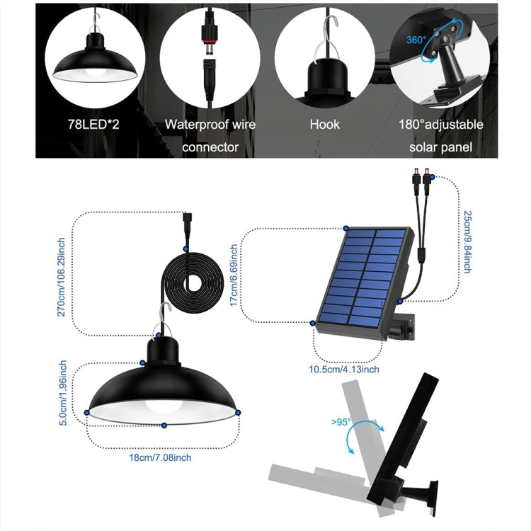 IP65 Waterproof Outdoor Solar LED Bulb Chandelier Indoor Lights, Spec: Single Warm Light with Remote