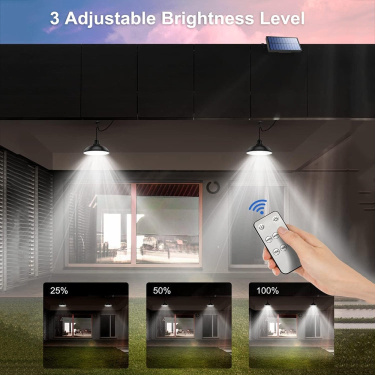 IP65 Waterproof Outdoor Solar LED Bulb Chandelier Indoor Lights, Spec: Single White Light no Remote