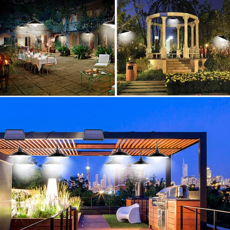 IP65 Waterproof Outdoor Solar LED Bulb Chandelier Indoor Lights, Spec: Single Warm Light with Remote