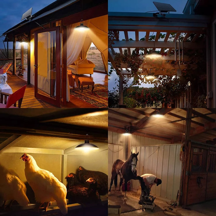 IP65 Waterproof Outdoor Solar LED Bulb Chandelier Indoor Lights, Spec: Single White Light with Remote