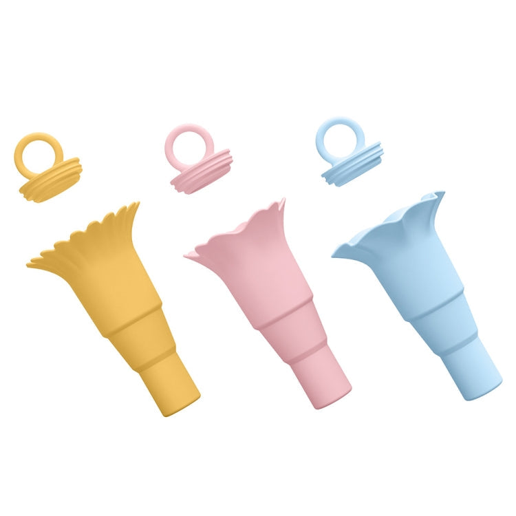 3pcs /Set Foldable Silicone Ice Cream Cone Kids Multifunctional Anti-Dirty Hands Anti-Leak Ice Cream Holder