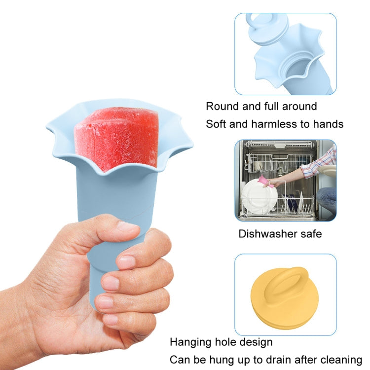 3pcs /Set Foldable Silicone Ice Cream Cone Kids Multifunctional Anti-Dirty Hands Anti-Leak Ice Cream Holder