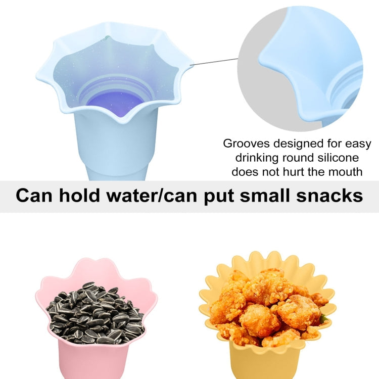3pcs /Set Foldable Silicone Ice Cream Cone Kids Multifunctional Anti-Dirty Hands Anti-Leak Ice Cream Holder