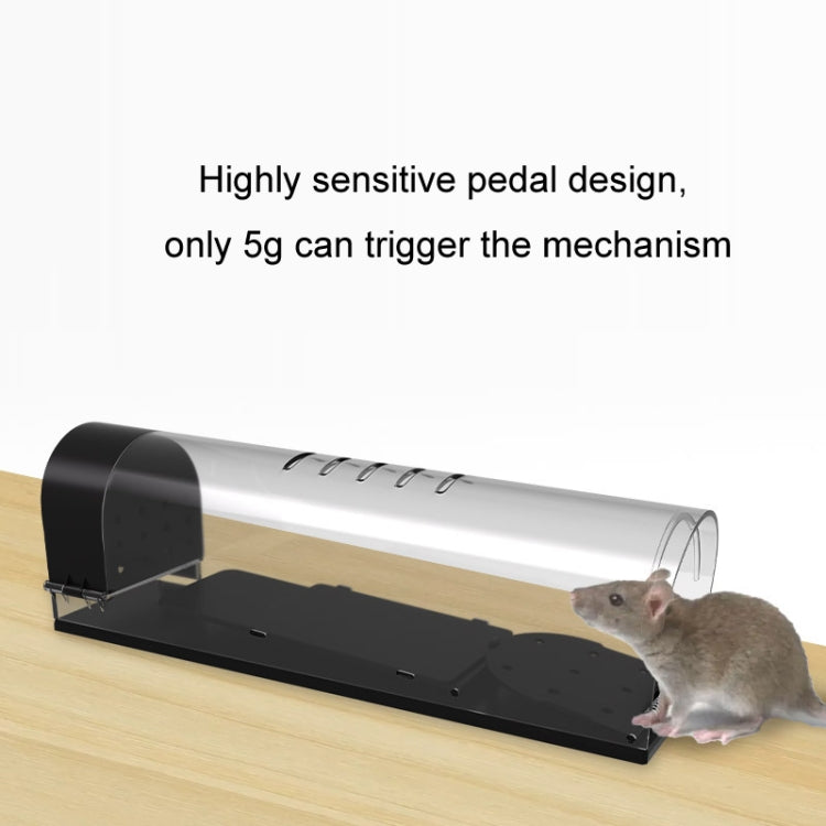 Household Transparent Plastic Highly Sensitive Automatic Pedal Mousetrap(SJZ034)