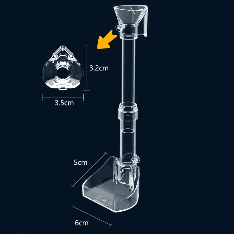 13-18cm Fish Tank Feeding Tube Acrylic Feeder Small Fish Feeding Tube