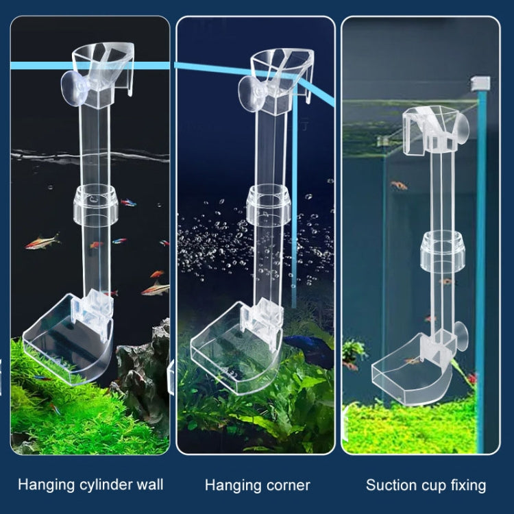 20-32cm Fish Tank Feeding Tube Acrylic Feeder Small Fish Feeding Tube