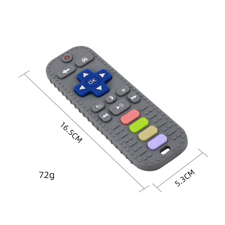 Baby Simulation Silicone Remote Control Can Press Tooth Glue Preventing Eating Hands Teething Stick, Color: 3rd Generation Red