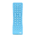 Baby Simulation Silicone Remote Control Can Press Tooth Glue Preventing Eating Hands Teething Stick, Color: 1st Generation Blue