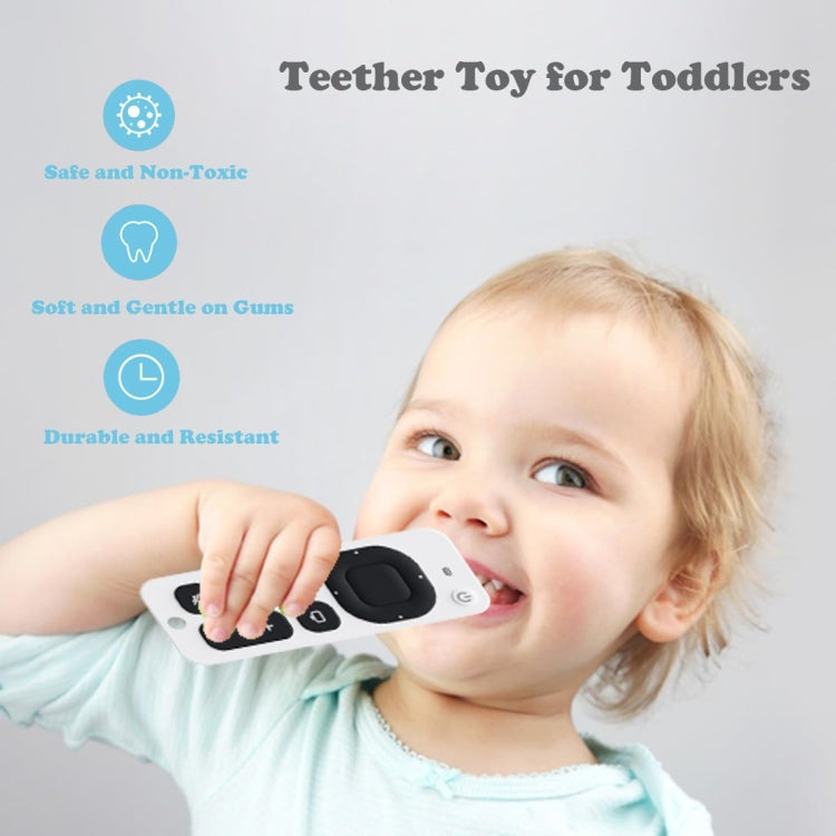 Baby Simulation Silicone Remote Control Can Press Tooth Glue Preventing Eating Hands Teething Stick, Color: 3rd Generation Purple
