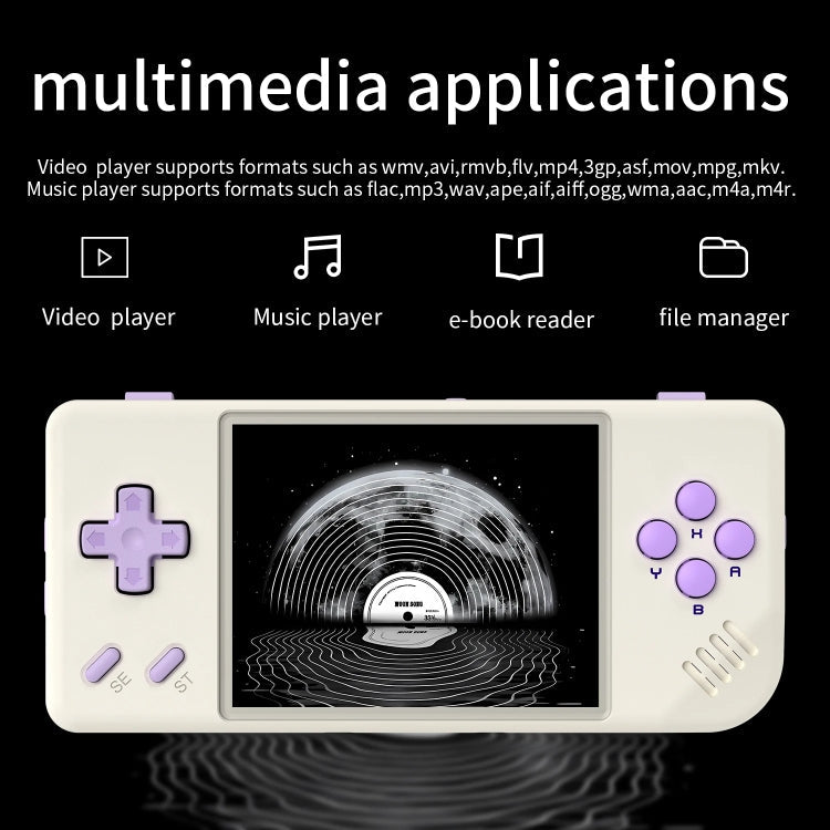 ANBERNIC RG28XX Retro Handheld Game Console 2.83-Inch IPS Screen Linux OS 64GB(Retro Gray)