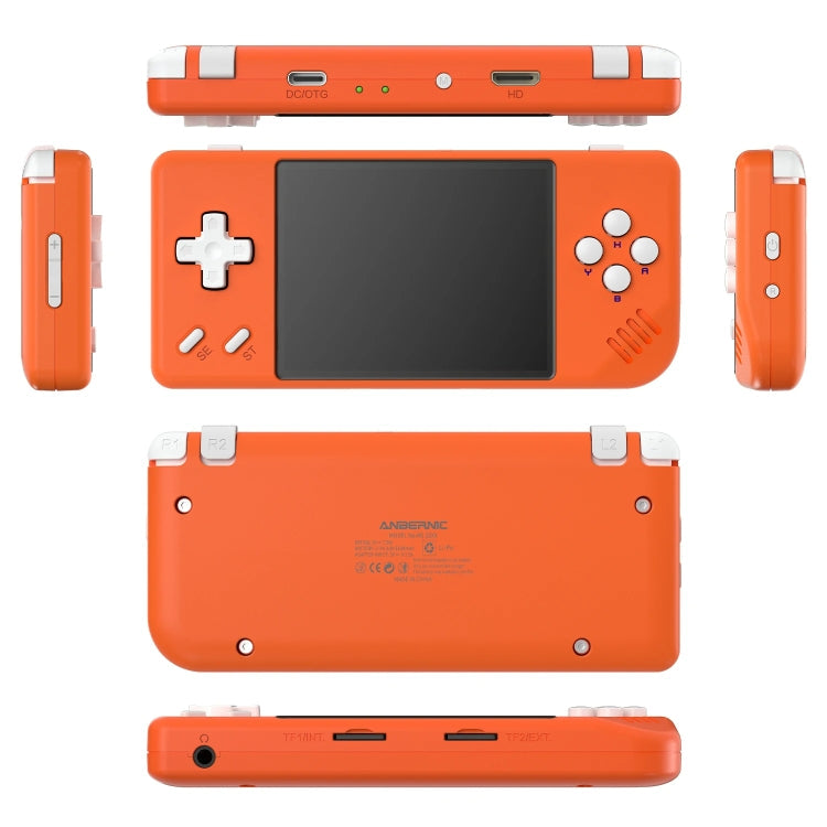 ANBERNIC RG28XX Retro Handheld Game Console 2.83-Inch IPS Screen Linux OS 64GB+128GB(Transparent Black)