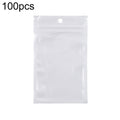 7 x 10cm 100pcs Pearlescent Film Packaging Ziplock Bag Translucent Plastic Self-Sealing Bags