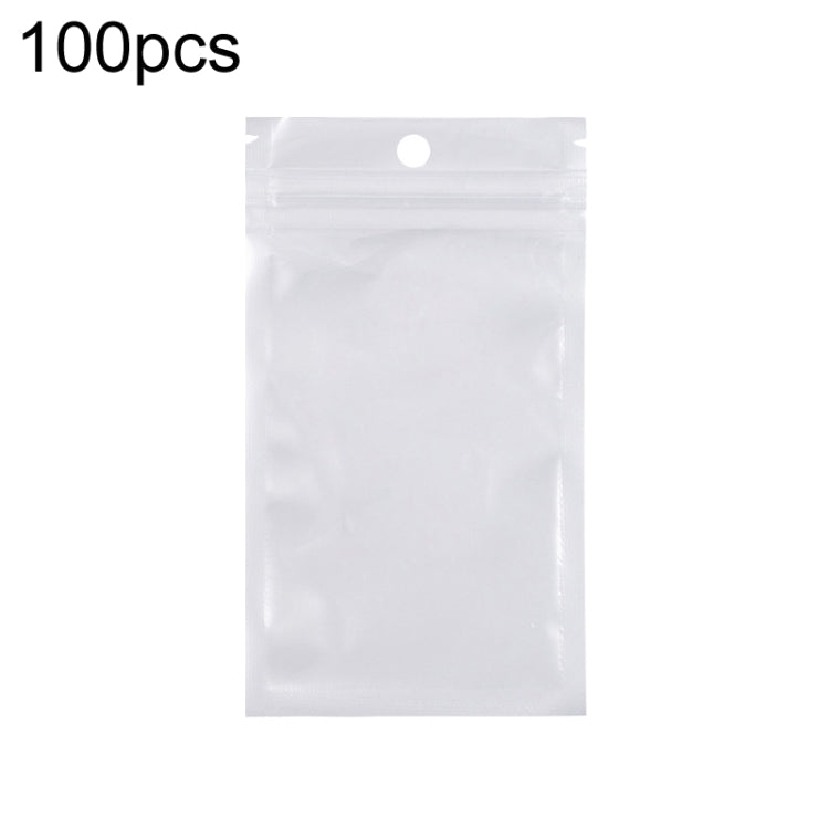 7 x 18cm 100pcs Pearlescent Film Packaging Ziplock Bag Translucent Plastic Self-Sealing Bags