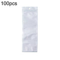 8 x 20cm 100pcs Pearlescent Film Packaging Ziplock Bag Translucent Plastic Self-Sealing Bags