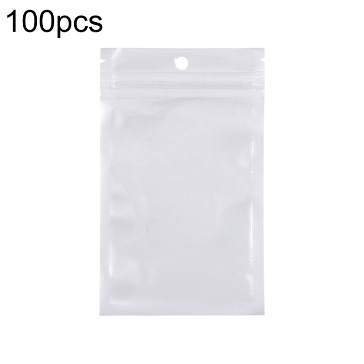 9 x 14cm 100pcs Pearlescent Film Packaging Ziplock Bag Translucent Plastic Self-Sealing Bags