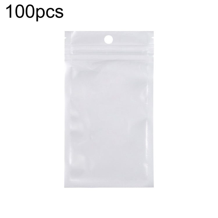 12 x 18cm 100pcs Pearlescent Film Packaging Ziplock Bag Translucent Plastic Self-Sealing Bags
