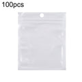 15 x 15cm 100pcs Pearlescent Film Packaging Ziplock Bag Translucent Plastic Self-Sealing Bags