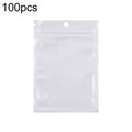 15 x 20cm 100pcs Pearlescent Film Packaging Ziplock Bag Translucent Plastic Self-Sealing Bags