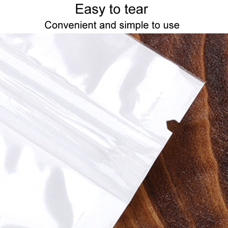 6 x 8cm 100pcs Pearlescent Film Packaging Ziplock Bag Translucent Plastic Self-Sealing Bags