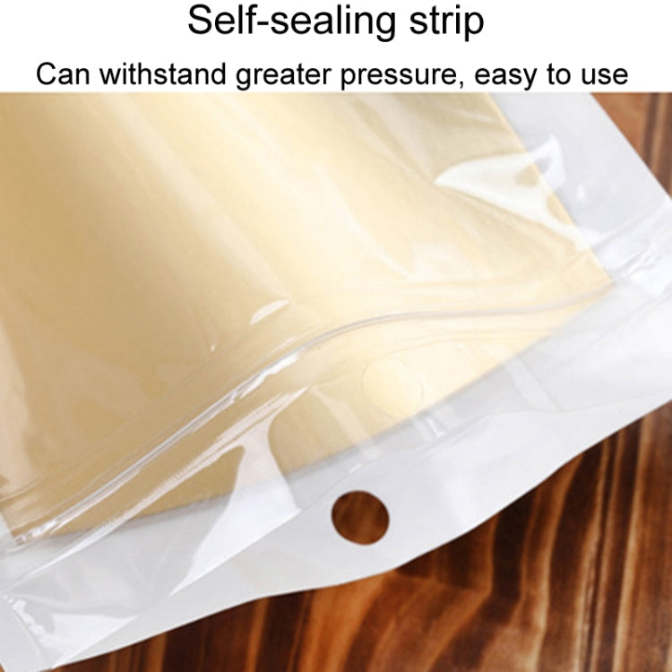 9 x 14cm 100pcs Pearlescent Film Packaging Ziplock Bag Translucent Plastic Self-Sealing Bags