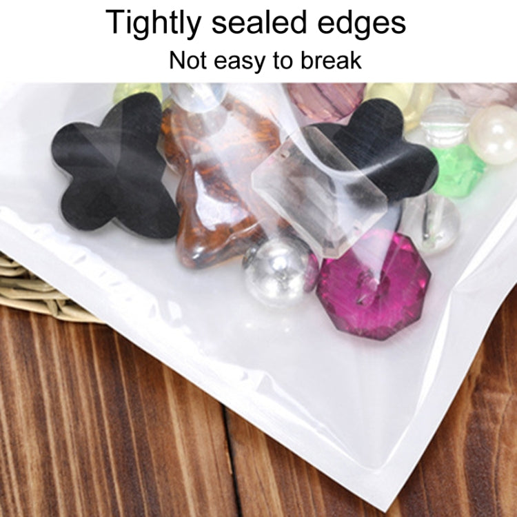 6 x 8cm 100pcs Pearlescent Film Packaging Ziplock Bag Translucent Plastic Self-Sealing Bags