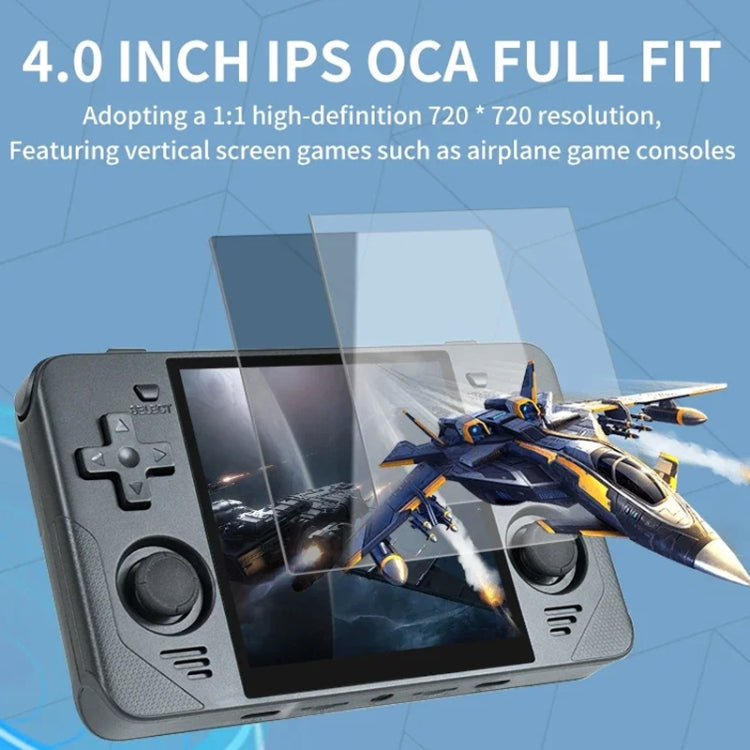 POWKIDDY RGB30  4 Inch IPS Screen Handheld Game Console Built In WIFI＋Bluetooth 16GB+256GB(Blue)