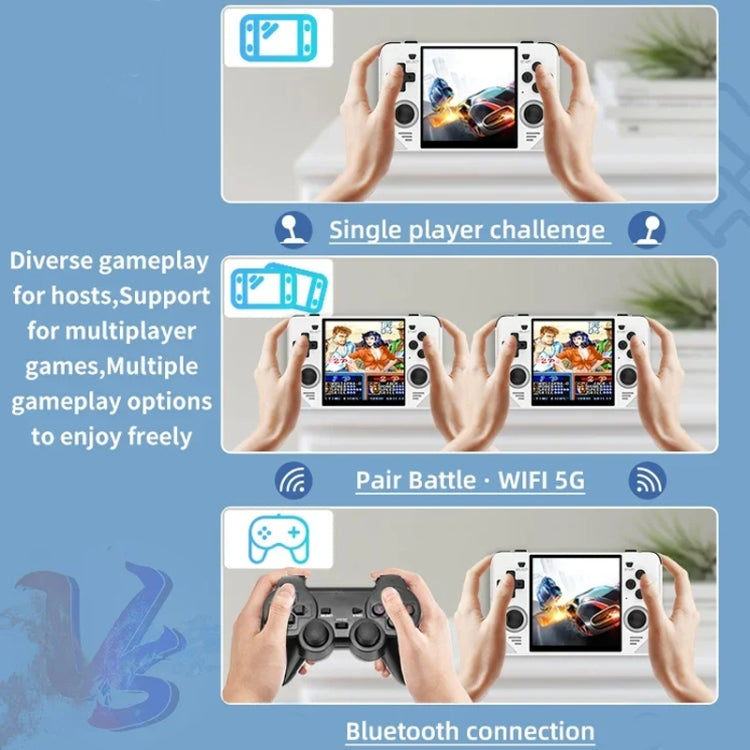 POWKIDDY RGB30  4 Inch IPS Screen Handheld Game Console Built In WIFI＋Bluetooth 16GB+128GB(White)